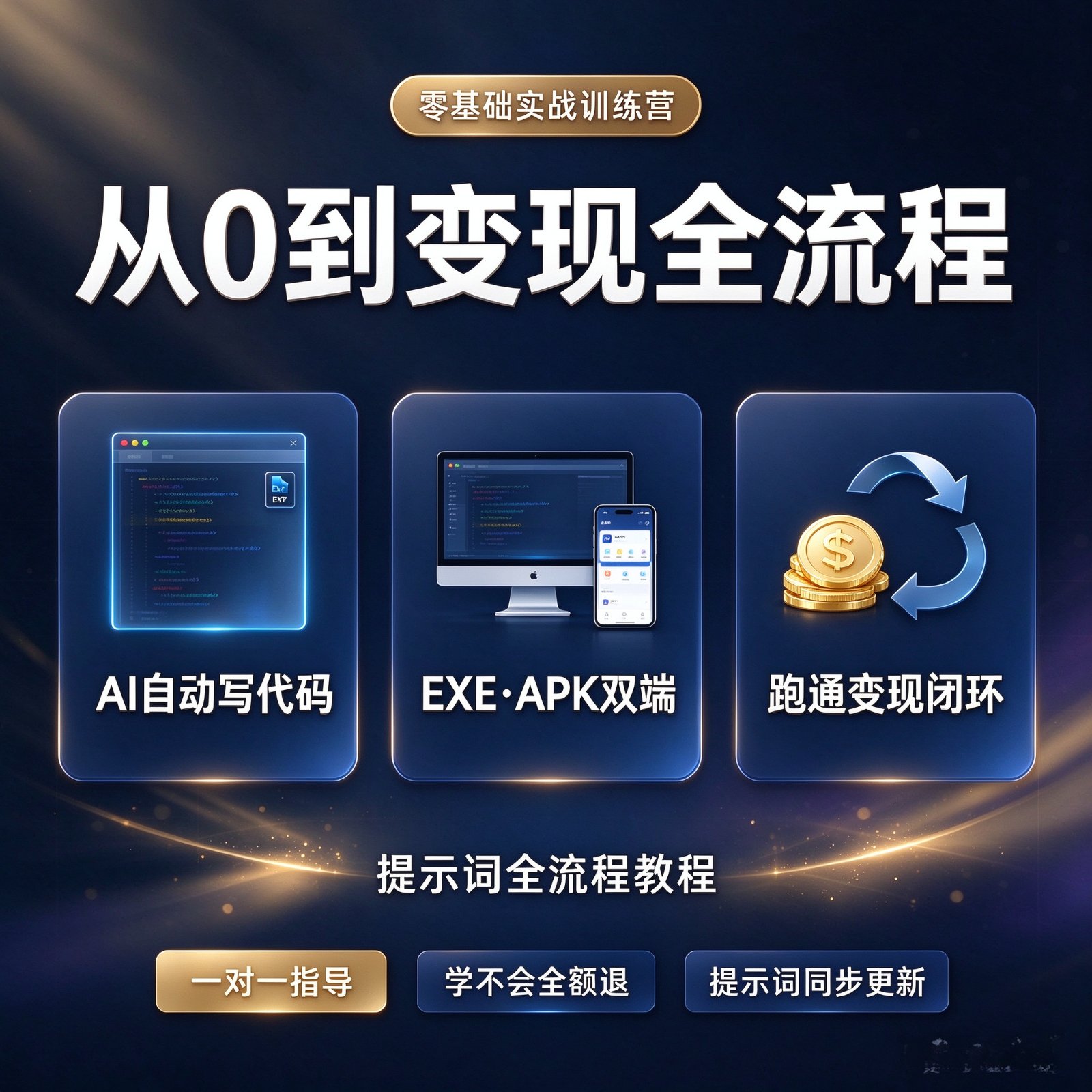 不写一行代码，3天用AI做出能卖钱的软件！从0到变现全流程